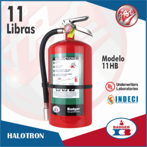 Extintor Halotron de 11 Libras - BADGER